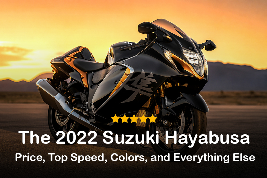 2022 Suzuki Hayabusa in Glass Sparkle Black and Candy Burnt Gold