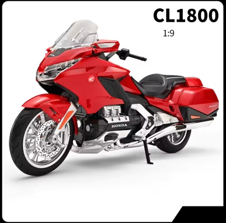HONDA Gold Wing GL1800 Alloy Street Motorcycle Model Diecast Metal Leisure Touring Motorcycle
