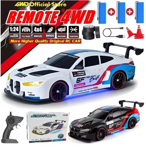 RC Drift Car With LED Light 2.4G Radio 20KM/h High Speed Remote Control Racing Cars Vehicle Model Toy