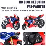 Honda CBR1000RR-R Fireblade SP With Stand Die Cast Vehicles Collectible Hobbies Motorcycle Model