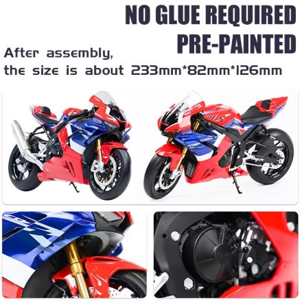 Honda CBR1000RR-R Fireblade SP With Stand Die Cast Vehicles Collectible Hobbies Motorcycle Model