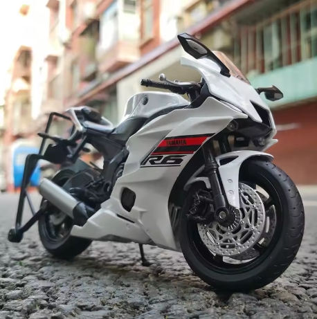 Yamaha YZF-R6 Alloy Racing Motorcycle Model Simulation Diecast Metal Street Motorcycle Model Collection