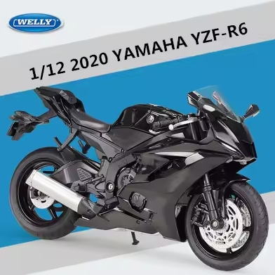 Yamaha YZF-R6 Alloy Racing Motorcycle Model Simulation