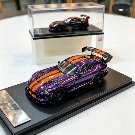 Car For Third Generation Viper Supercar Simulation Alloy Sports Car Model Collector Toy Luxury Vehicle